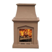 outdoor fireplace
