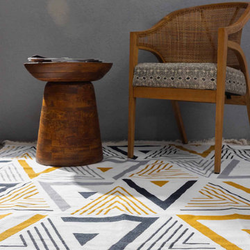 Arya Recycled Cotton Reversible Kilim - Luxury Handmade Rug