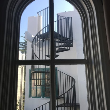 Exterior Iron Spiral Stairs Orange County