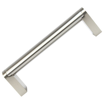 Slate Edition 3-3/4" Center Brushed Nickel Kitchen Cabinet Pull Length 4-1/16"