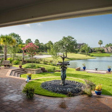 Lakeside Terraced Backyard
