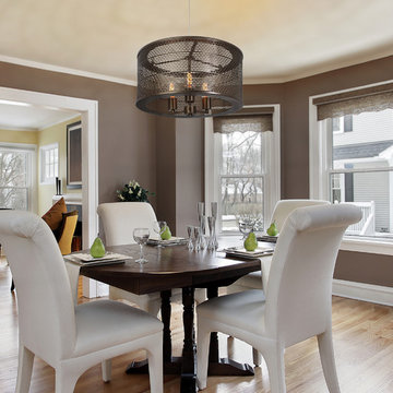 Varaluz Lit-Mesh Test 3-Light Pendant in Dining Room