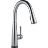 Delta Essa Single Handle Pull-Down Kitchen Faucet With Touch2O Technology, Arcti