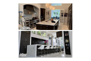 Example of a kitchen design in Miami