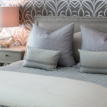 Meadows | Downtown Houston | Elegant Transitional Guest Bedroom Remodel