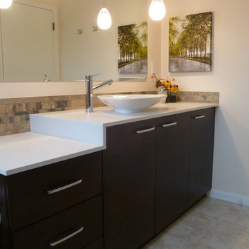 A dramatic bathroom