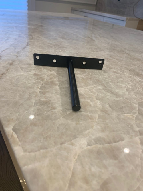 Support advice to secure marble floating shelves