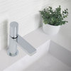 STYLISH Single Handle Modern Bathroom Faucet Basin Sink Faucet, Polished Chrome