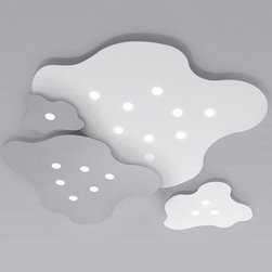 Nubes LED Ceiling Lamp by Minitallux - Flush-mount Ceiling Lighting