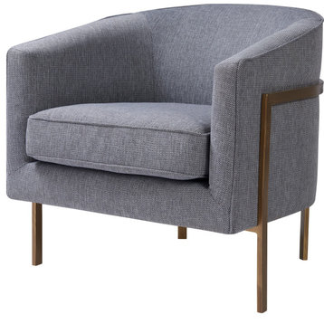 Harrod Fabric Accent Chair - Anson Tweed Gray
