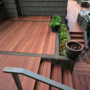 Seattle Tropical Hardwood Deck and Stair Build