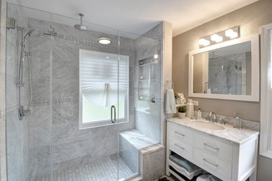 Transitional bathroom photo in Philadelphia