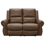 Abbyson Living - Warren Top Grain Leather Reclining Loveseat, Camel - Re-imagine comfort in your living room with this Abbyson Reclining Loveseat. Refine your living room with the sophisticated Warren Reclining Loveseat. Made with a durable kiln-dried hardwood frame and covered in a rich upholstery with a brown nailhead trim, this gorgeous chair is built for an enduring style and comfort that you will enjoy for years.