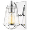 Z-Lite 444-1S-CH Mariner 1 Light Wall Sconce in Chrome