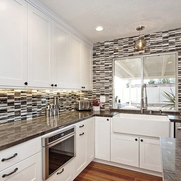 Dramatic White Kitchen in Temecula