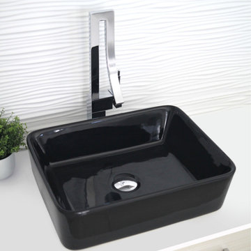 Single Handle Bathroom Faucet, One Hole Vessel Sink Faucet, Chrome Finish
