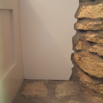 Dining Booth integration with fireplace