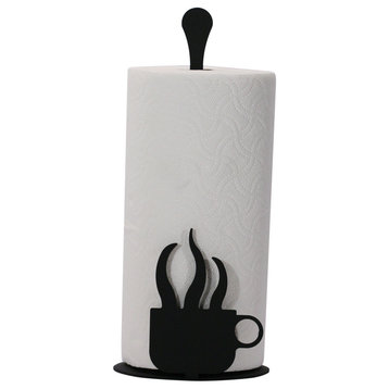 Rooster Paper Towel Stand, Coffee Cup