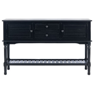 Piper 2 Drawer 2 Door Console Table Black