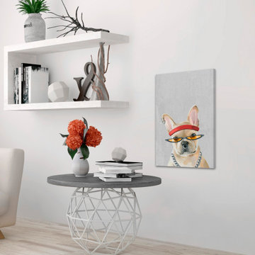 "Hip Hop Dog" Painting Print on Wrapped Canvas