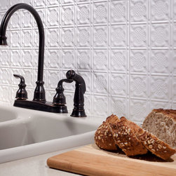 Fasade Traditional 6 in Matte White - Home Decor