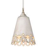 Golden Lighting - Golden Lighting 0883-S AI Eloise One Light Small Pendant - Enhance your space with the rustic elegance of EloEloise One Light Sma Antique Ivory AntiquUL: Suitable for damp locations Energy Star Qualified: n/a ADA Certified: n/a  *Number of Lights: Lamp: 1-*Wattage:100w Medium bulb(s) *Bulb Included:No *Bulb Type:Medium *Finish Type:Antique Ivory
