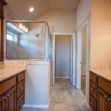 Master Bathroom with Marble Countertops