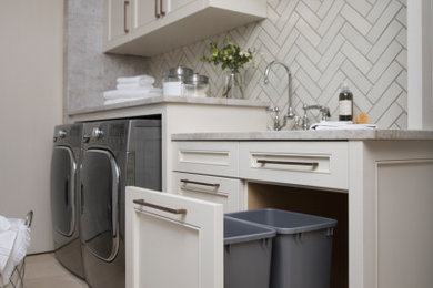 Inspiration for a laundry room remodel in Other