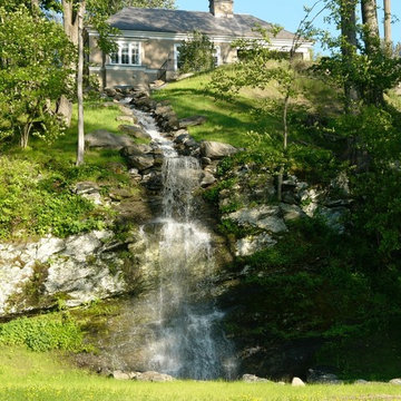 Waterfall Constructed from Outcropping