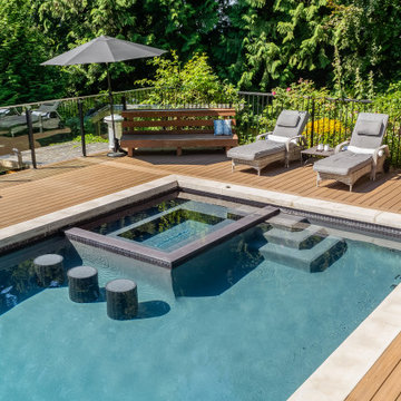 Forest Retreat Pool with Inset Spa