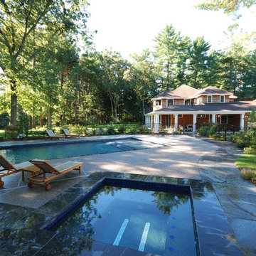 Landscaping and Stonework Project in Massachusetts