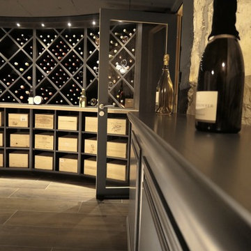 Aménagement d'une cave à vin Normandie