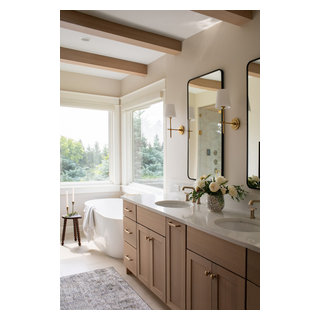 Earthtone Oasis Reno Bathroom - Transitional - Bathroom - Other - by ...