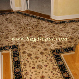 Dynamic Radiance Ivory - Black - Area Rugs