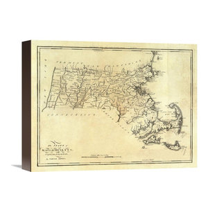Connecticut 1795 Stretched Canvas Giclee By Mathew Carey 16 X13 Contemporary Prints And Posters By Global Gallery