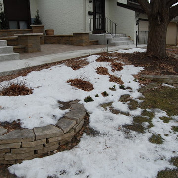 Edina MN Front Entrance Renovation: Before