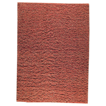 Hand Knotted Red Wool Area Rug