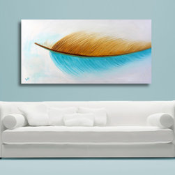 Preethi Arts - Inspiration 60x36 White Contemporary Art Original Large Minimal Wall Art - Paintings