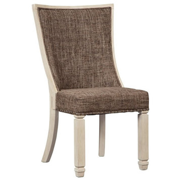 Ashley Bolanburg Upholstered Dining Side Chair in White