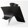 Francesca 18.1Lx18.1Wx18.1H Black Metal Sculptural Decorative Object