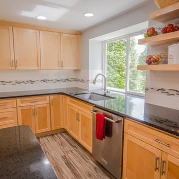 Major kitchen upgrade adds more useable space and beauty.