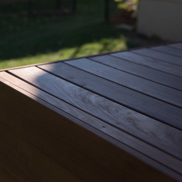 Ipe deck with sunken hot tub