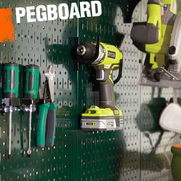 Green Metal Pegboard Pack with Two Pegboard Tool Boards