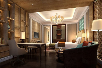 Trendy living room photo in Las Vegas