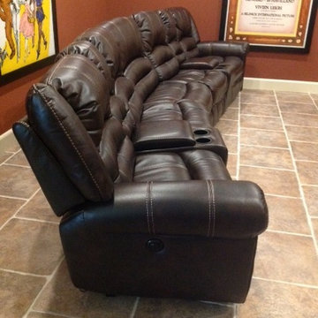Custom ordered furniture and window treatments