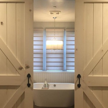 Custom sliding double barn door