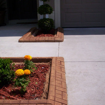 mesa buff w/ rustic brown castle stone design
