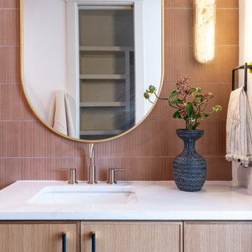 Warm Terracotta Bathroom | Northwest Hills, Austin, TX