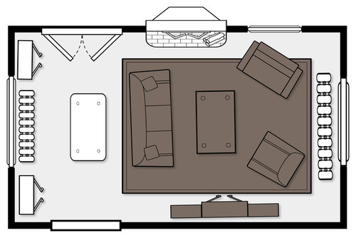 Living Room Layout and Design Idea