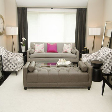Bright and Fresh Living and Dining Room